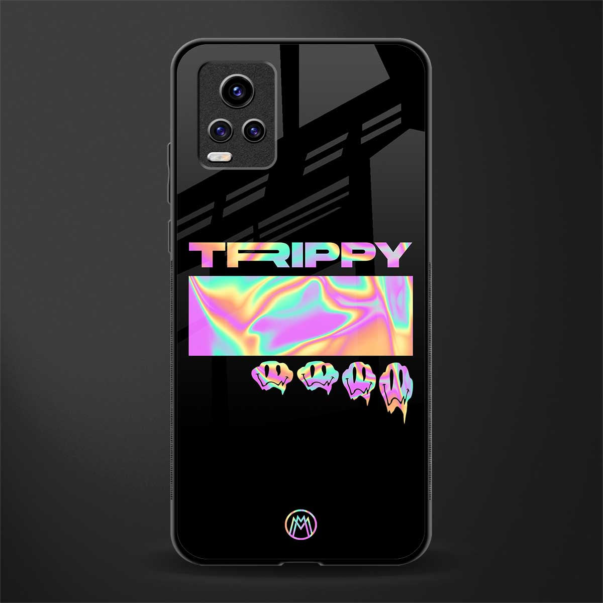 trippy trippy back phone cover | glass case for vivo y73