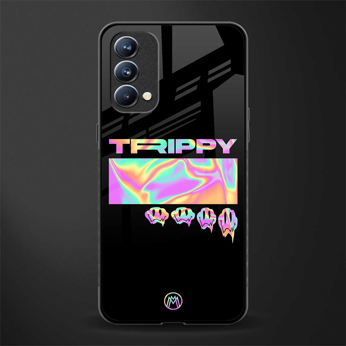 trippy trippy glass case for oppo f19 image