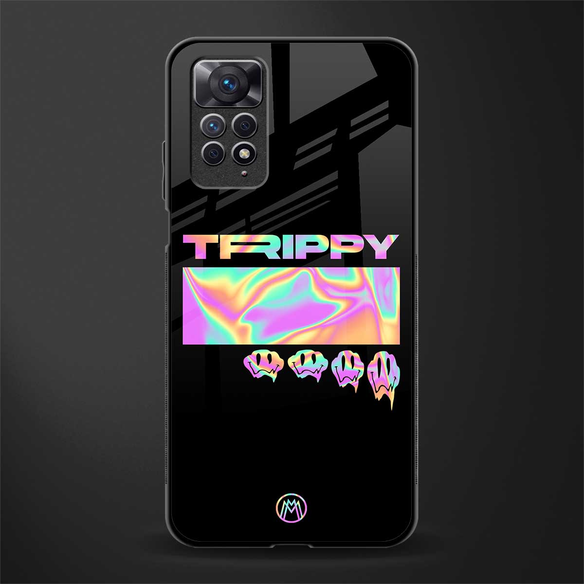 trippy trippy glass case for redmi note 11 image