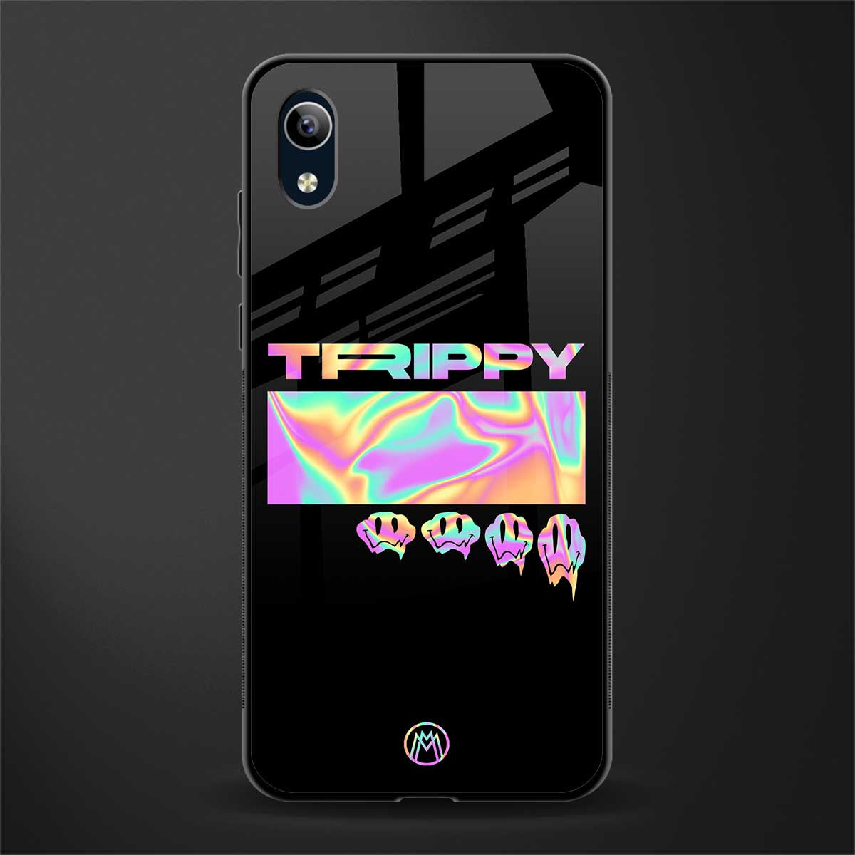 trippy trippy glass case for vivo y91i image