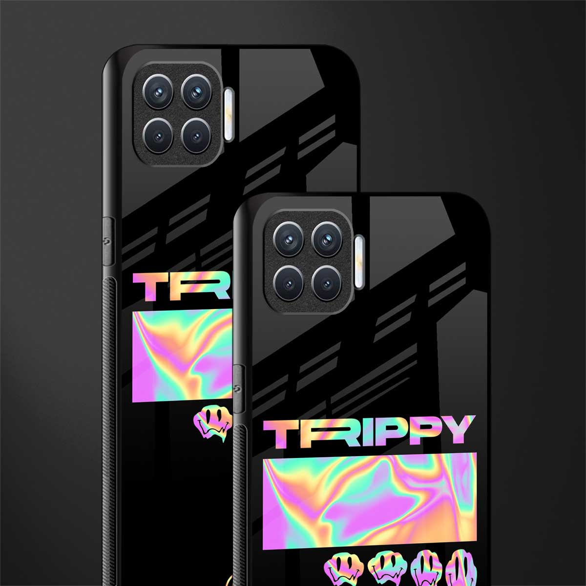 trippy trippy glass case for oppo f17 pro image-2