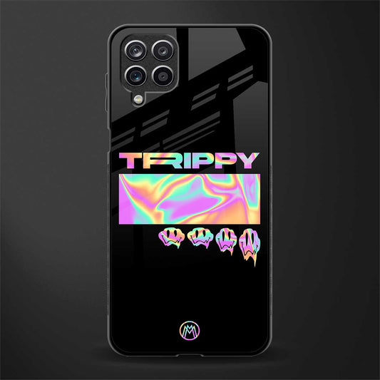 trippy trippy glass case for samsung galaxy a12 image