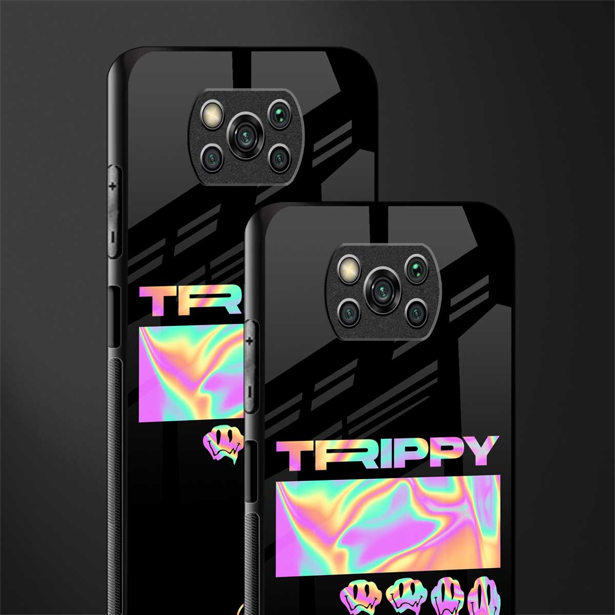 trippy trippy glass case for poco x3 image-2