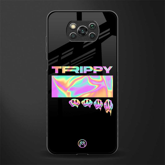 trippy trippy glass case for poco x3 image