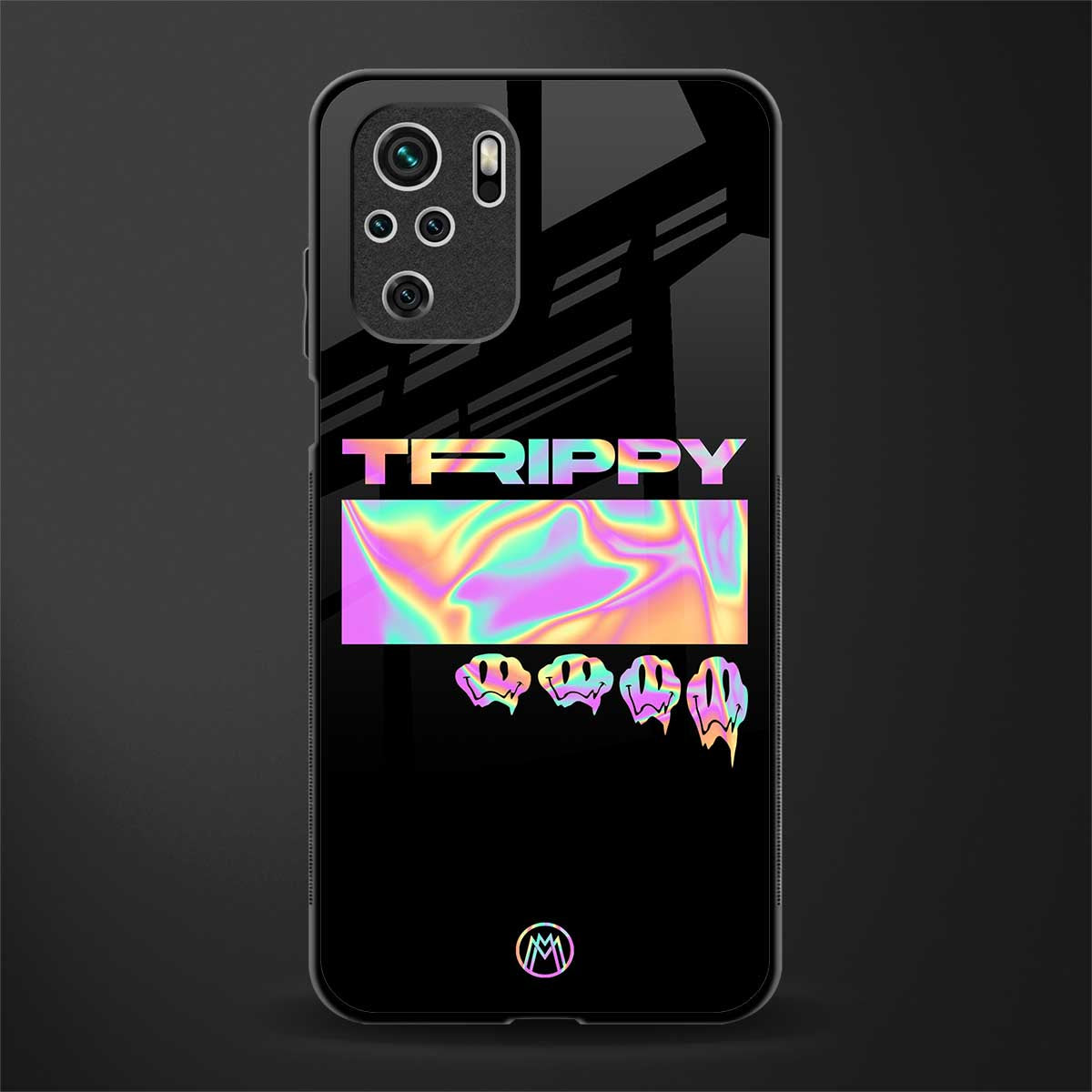 trippy trippy glass case for redmi note 10 image