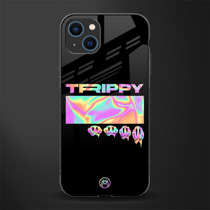 trippy trippy glass case for iphone 13 image