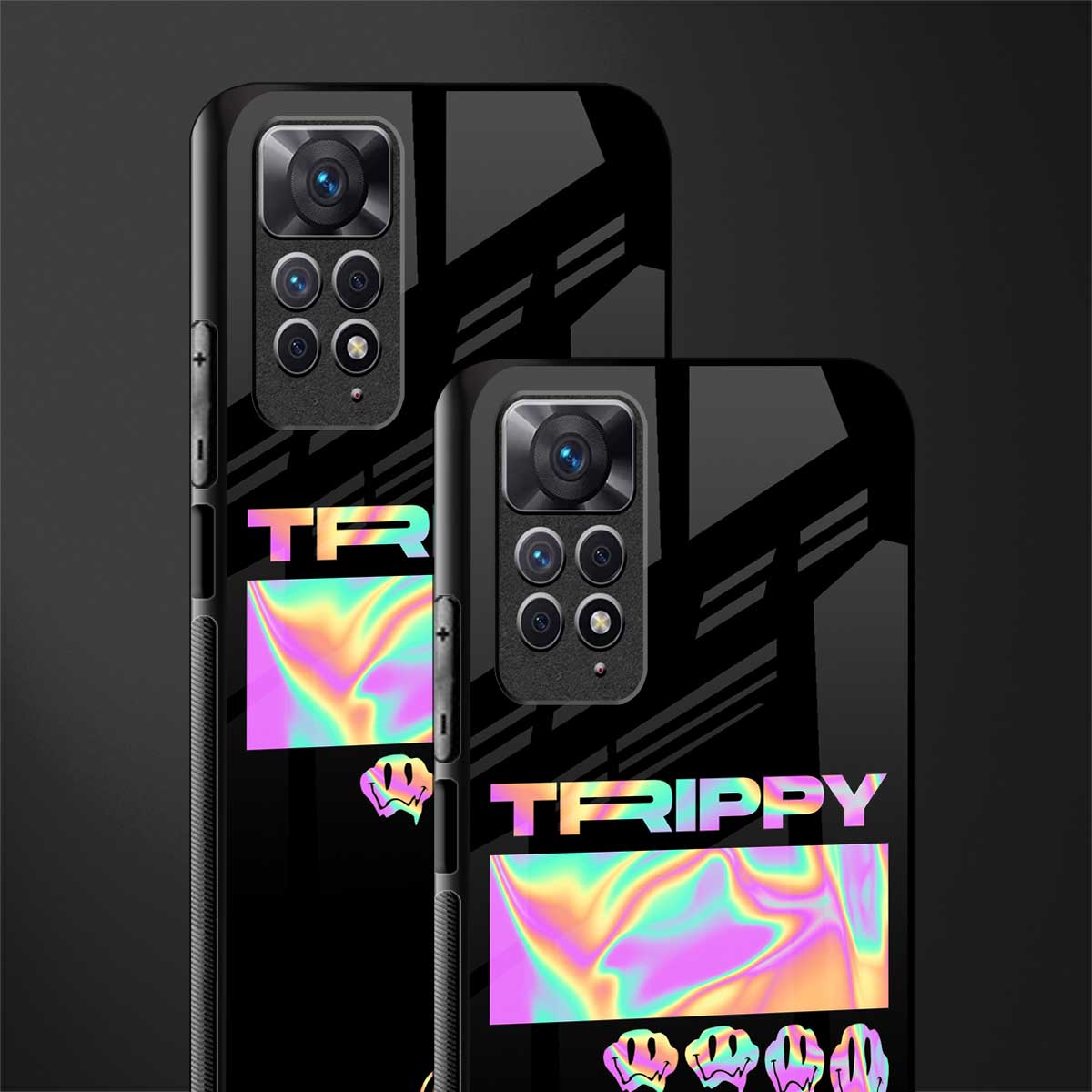 trippy trippy back phone cover | glass case for redmi note 11 pro plus 4g/5g