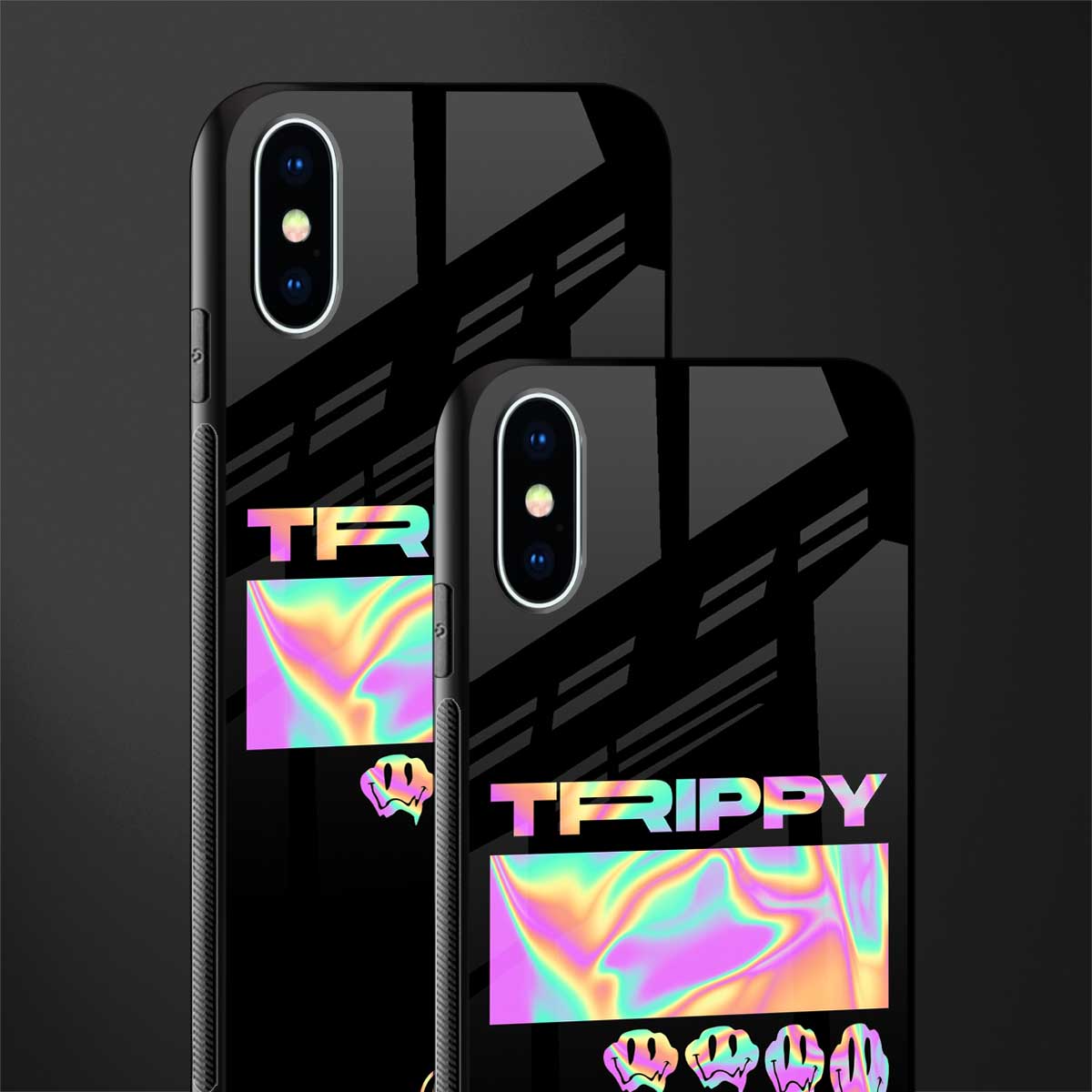 trippy trippy glass case for iphone xs image-2