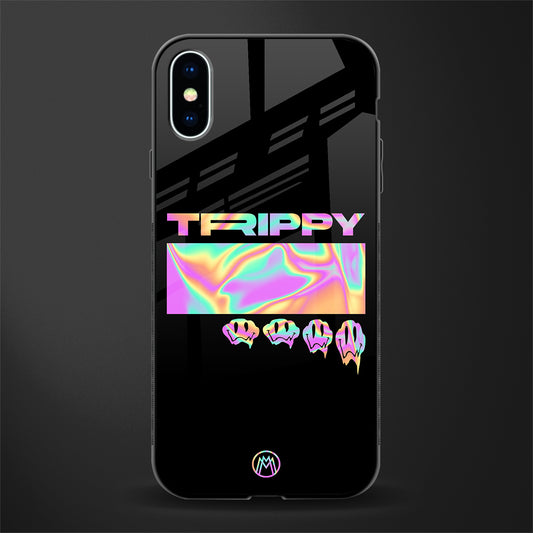 trippy trippy glass case for iphone xs image
