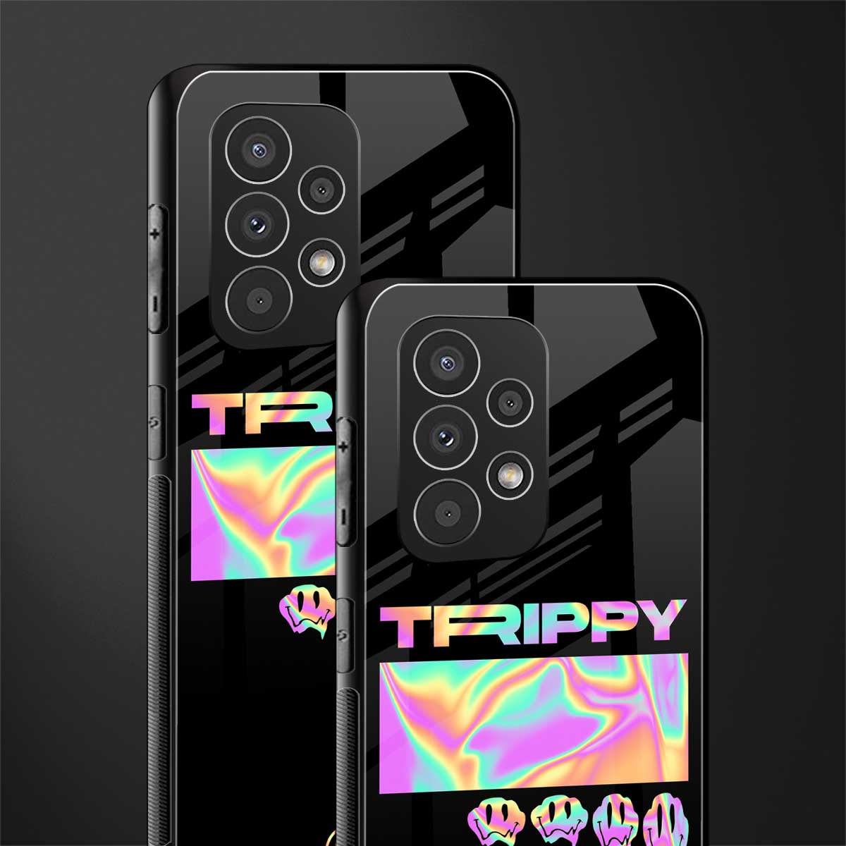 trippy trippy back phone cover | glass case for samsung galaxy a73 5g
