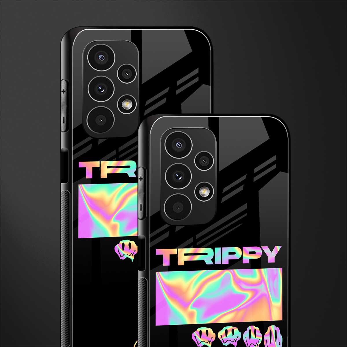 trippy trippy back phone cover | glass case for samsung galaxy a13 4g