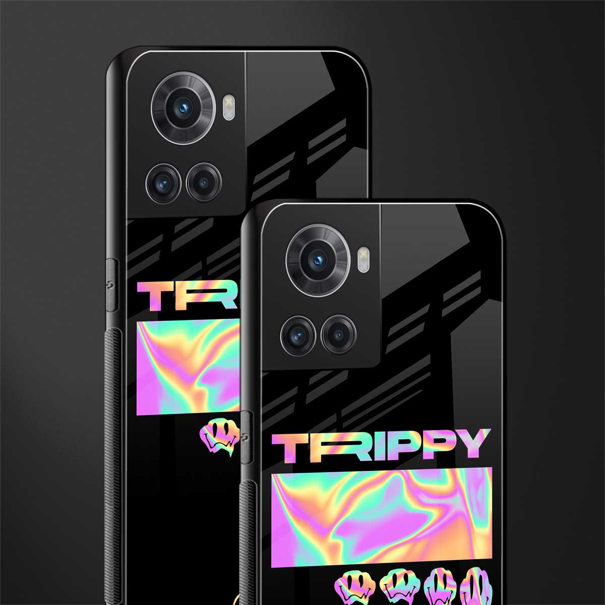 trippy trippy back phone cover | glass case for oneplus 10r 5g