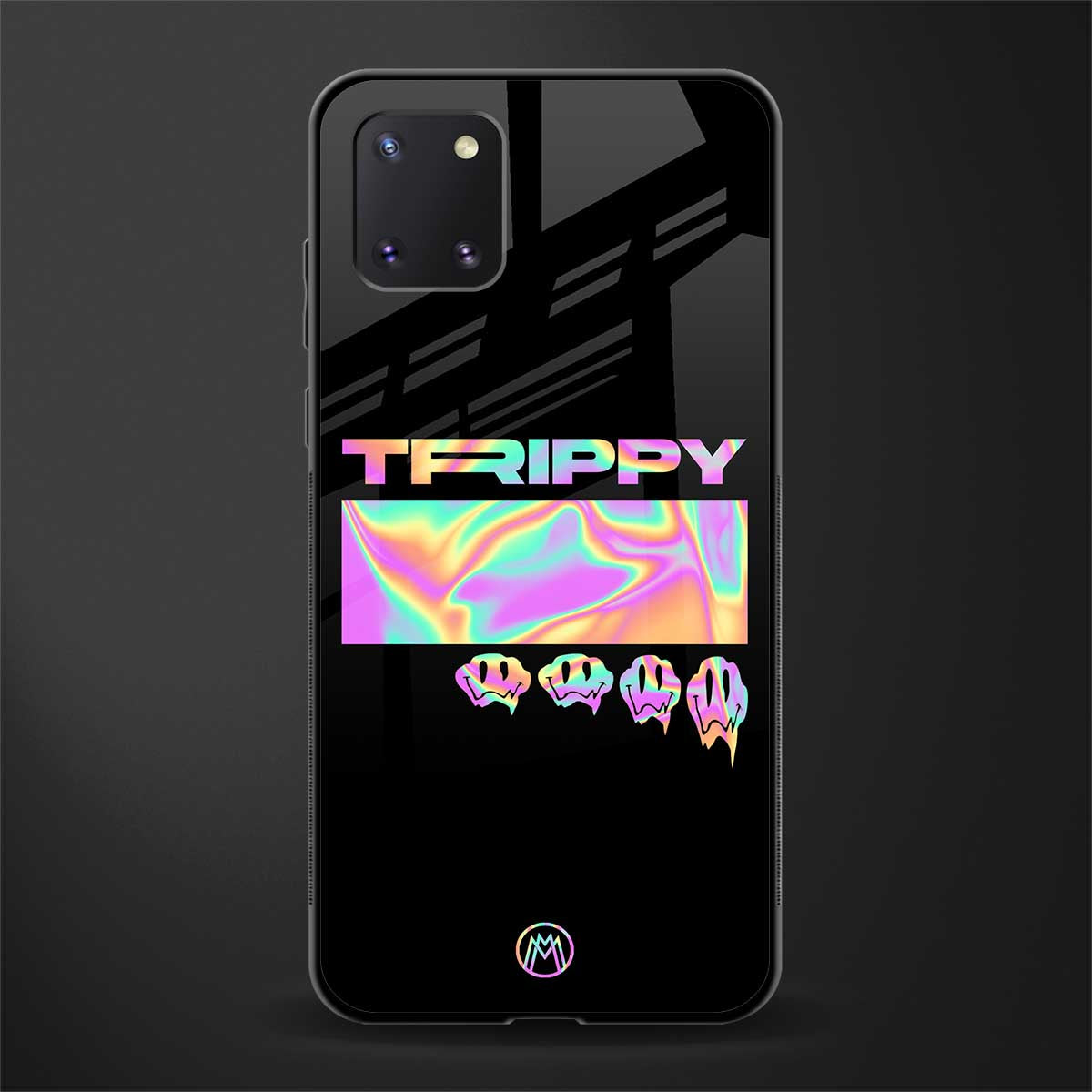 trippy trippy glass case for samsung a81 image