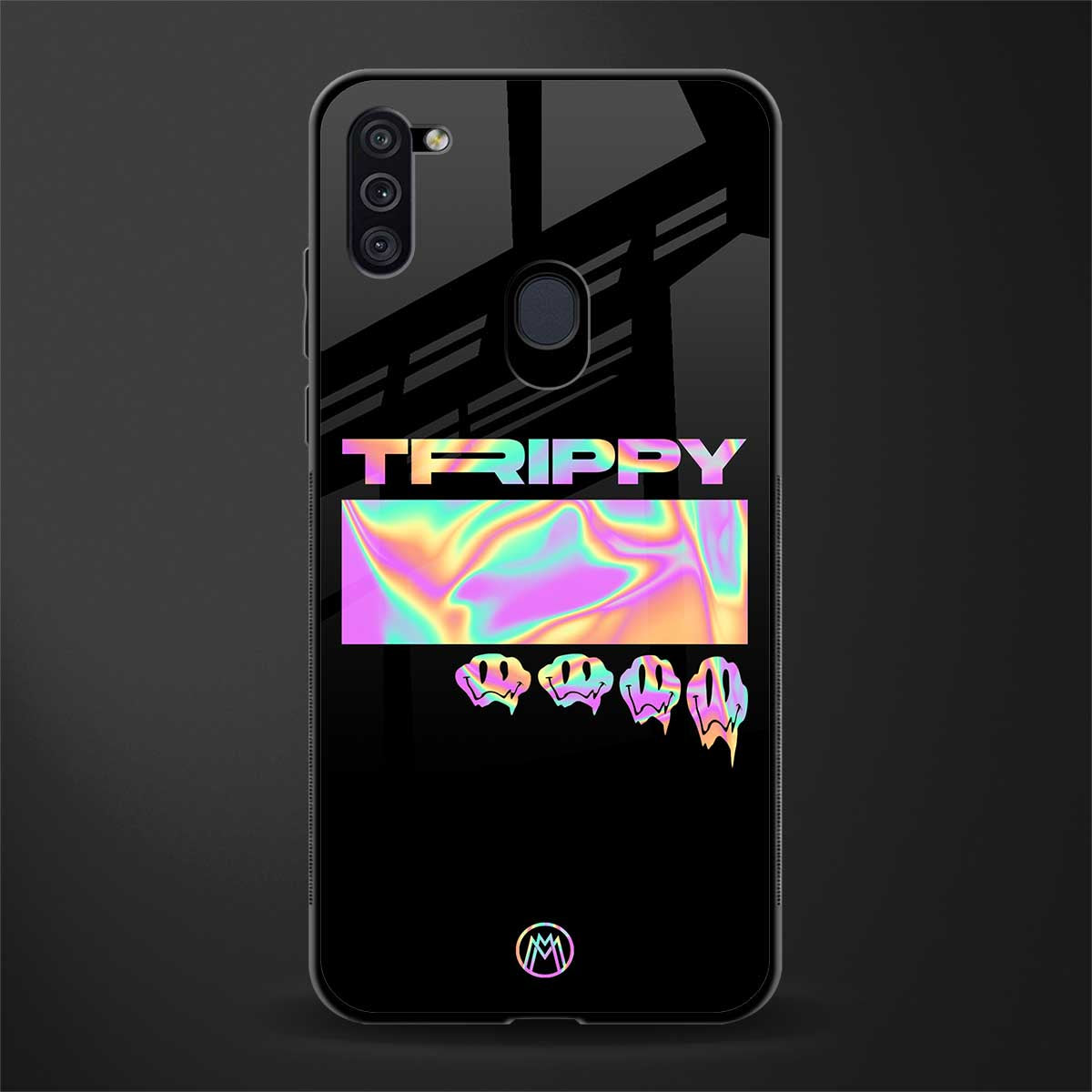 trippy trippy glass case for samsung a11 image