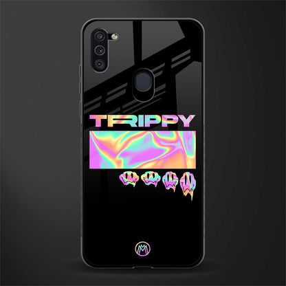 trippy trippy glass case for samsung a11 image