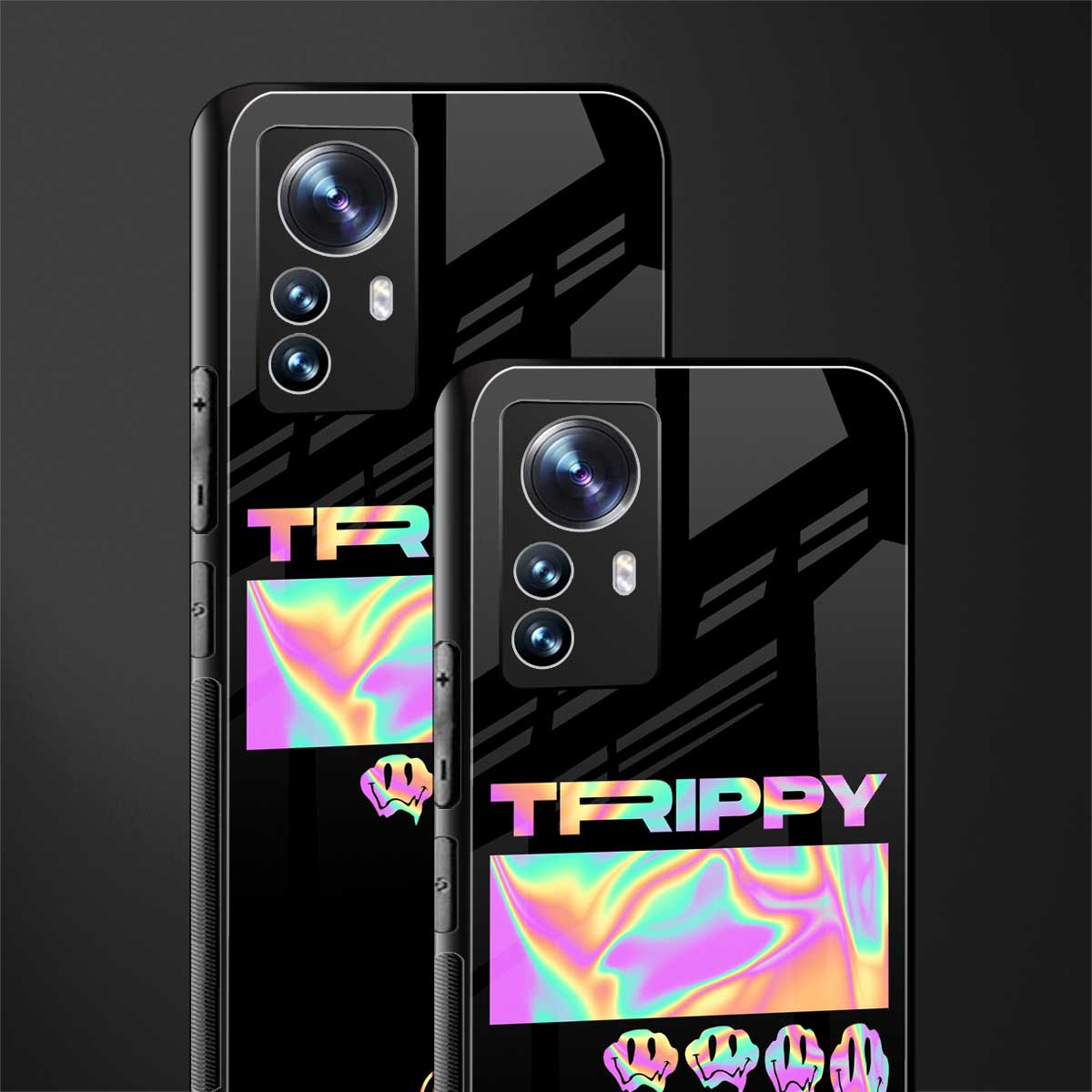 trippy trippy back phone cover | glass case for xiaomi 12 pro