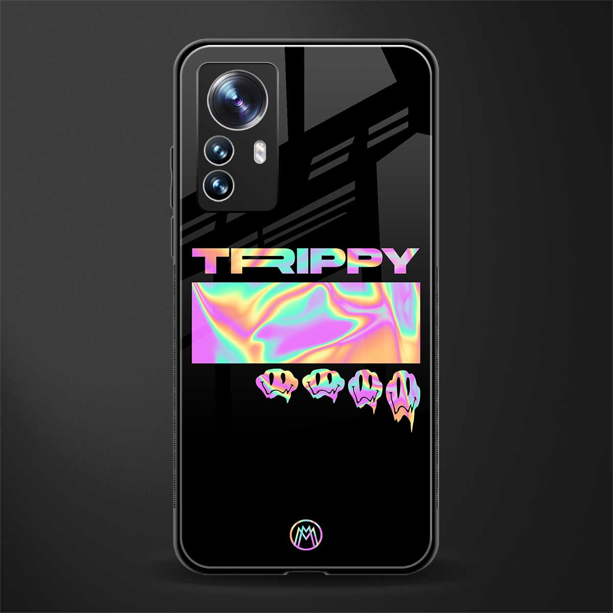 trippy trippy back phone cover | glass case for xiaomi 12 pro