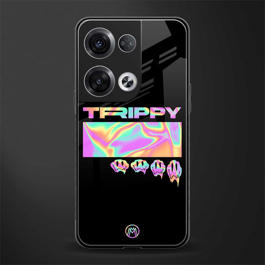 trippy trippy back phone cover | glass case for oppo reno 8 pro