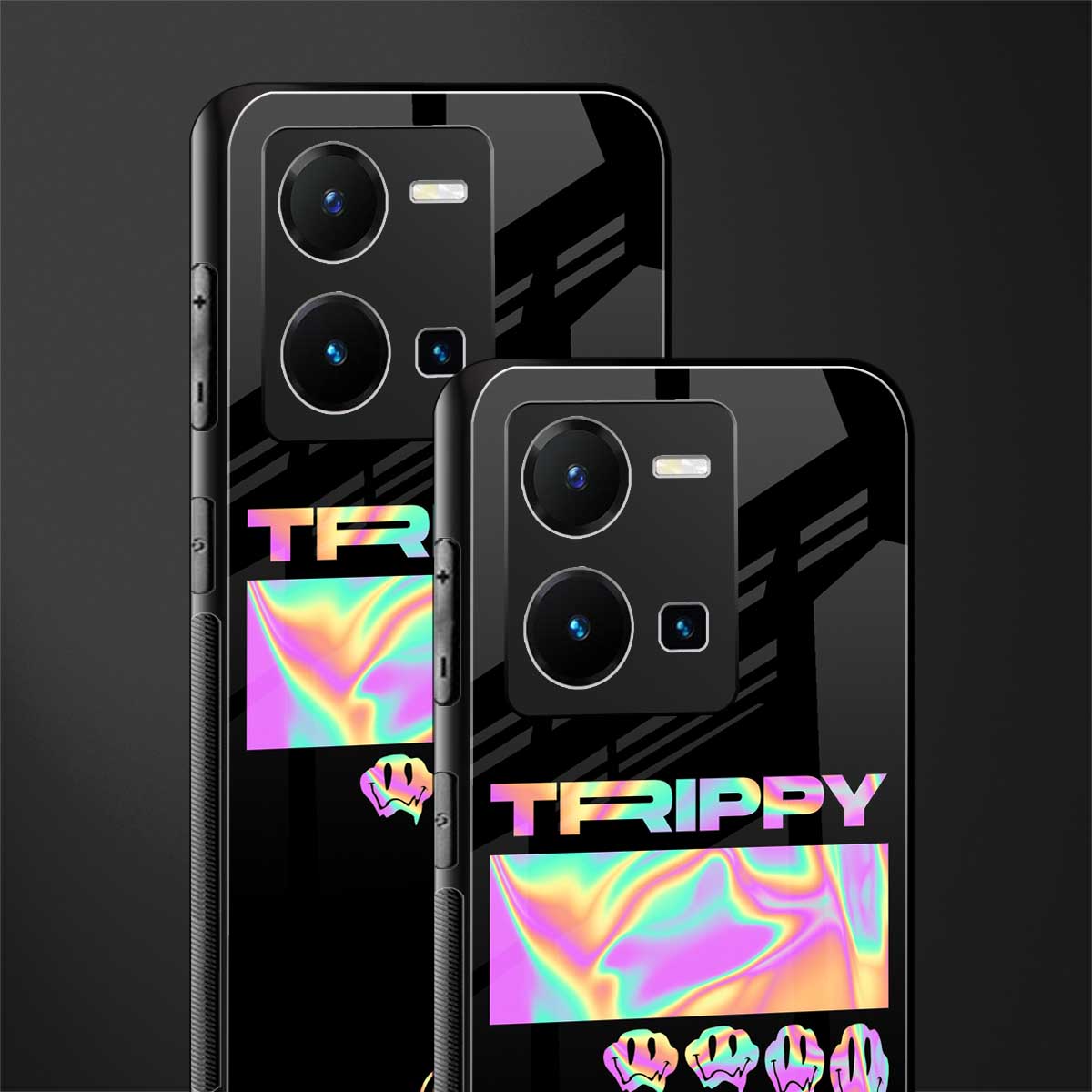 trippy trippy back phone cover | glass case for vivo y35 4g