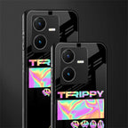 trippy trippy back phone cover | glass case for vivo y22