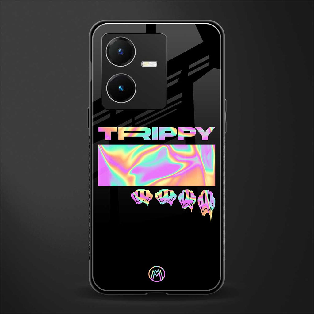 trippy trippy back phone cover | glass case for vivo y22