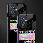 trippy trippy back phone cover | glass case for oneplus 9