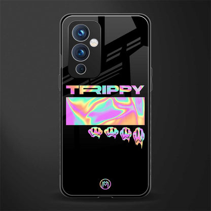 trippy trippy back phone cover | glass case for oneplus 9