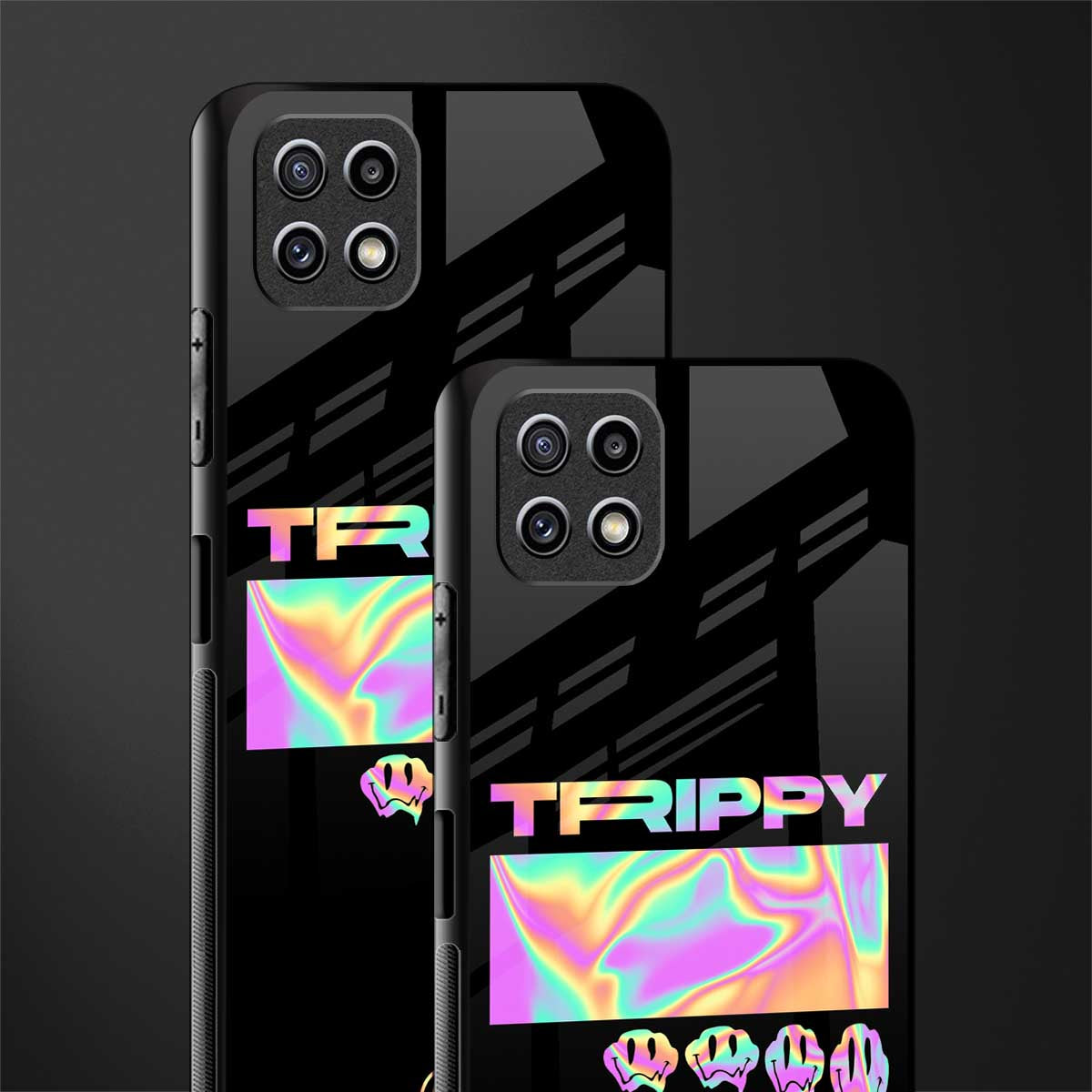 trippy trippy back phone cover | glass case for samsung galaxy f42