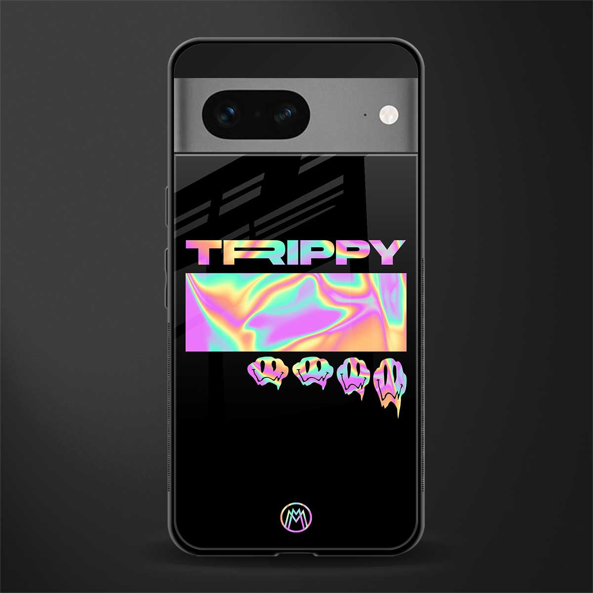 trippy trippy back phone cover | glass case for google pixel 7