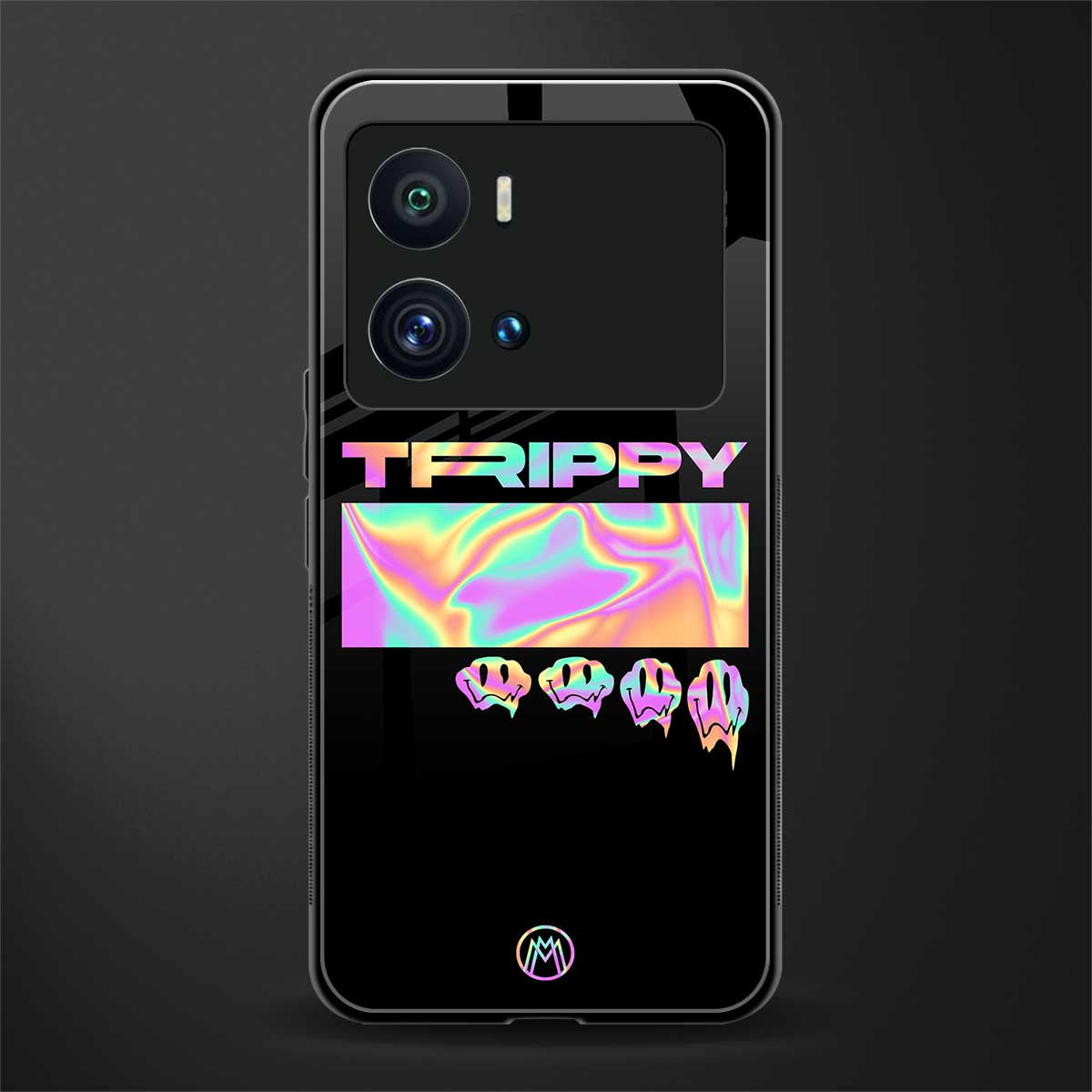 trippy trippy back phone cover | glass case for iQOO 9 Pro