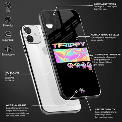 trippy trippy back phone cover | glass case for vivo y22