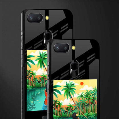 tropical girl glass case for redmi 6 image-2