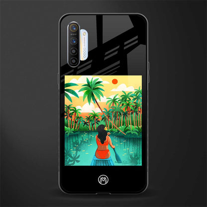 tropical girl glass case for realme xt image