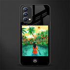 tropical girl glass case for oppo f19 image