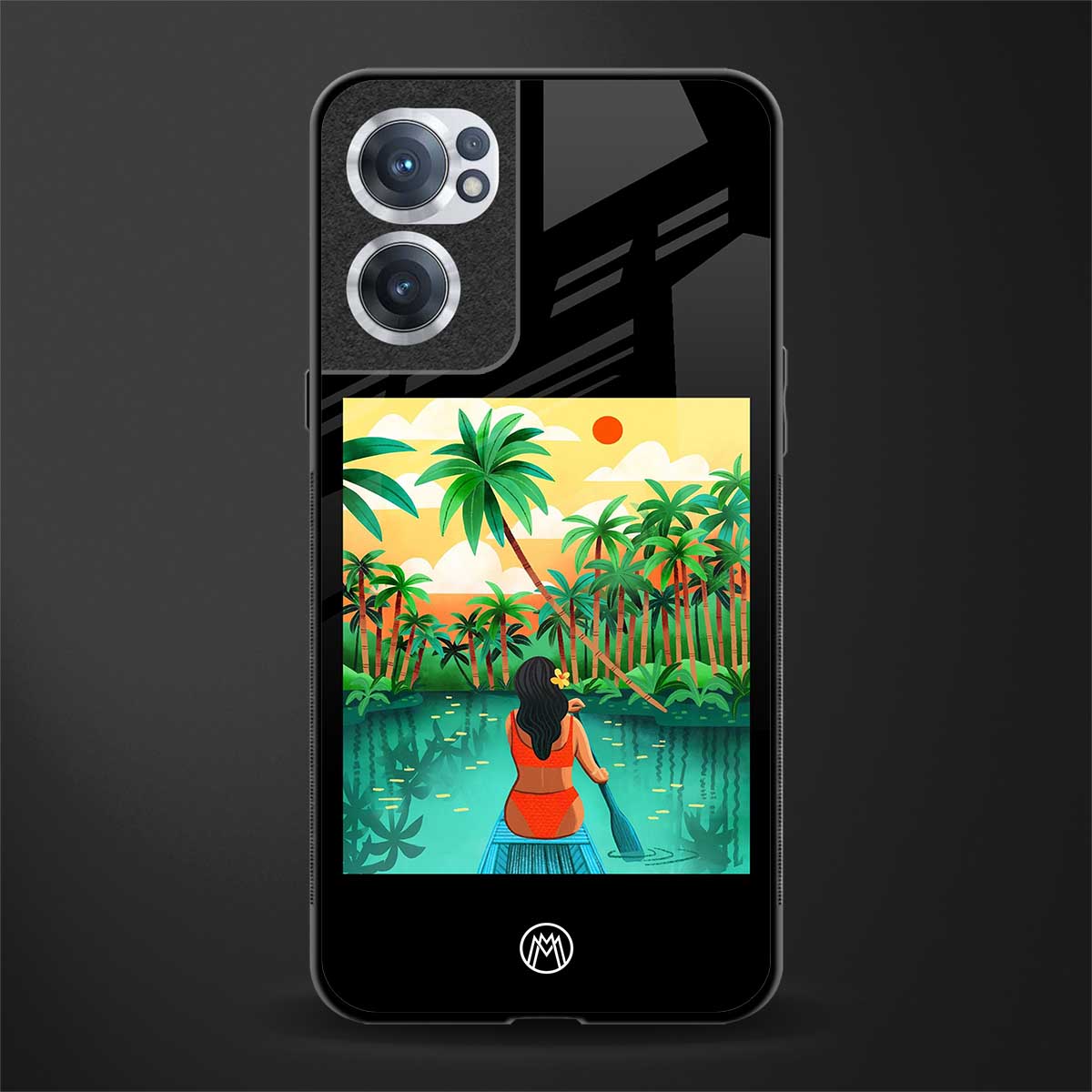 tropical girl glass case for oneplus nord ce 2 5g image