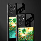 tropical girl glass case for samsung galaxy s22 ultra 5g image-2