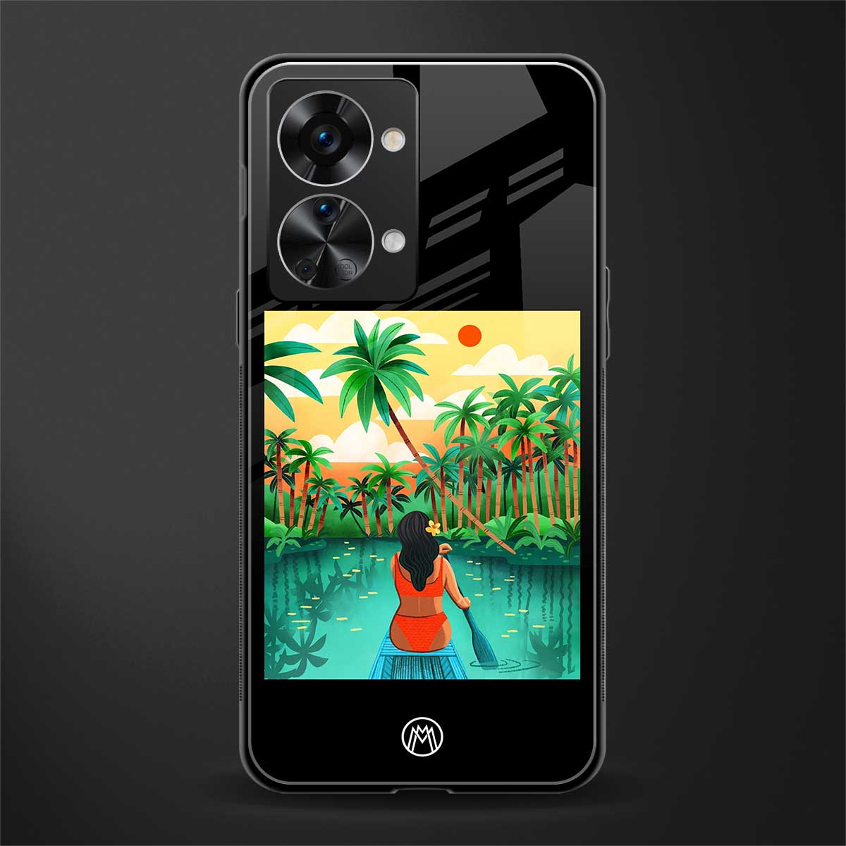 tropical girl glass case for phone case | glass case for oneplus nord 2t 5g