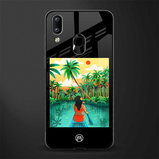 tropical girl glass case for vivo y91 image
