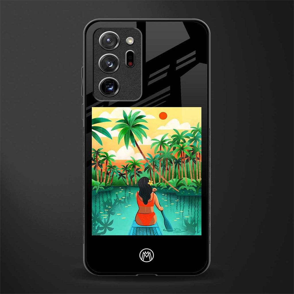tropical girl glass case for samsung galaxy note 20 ultra 5g image