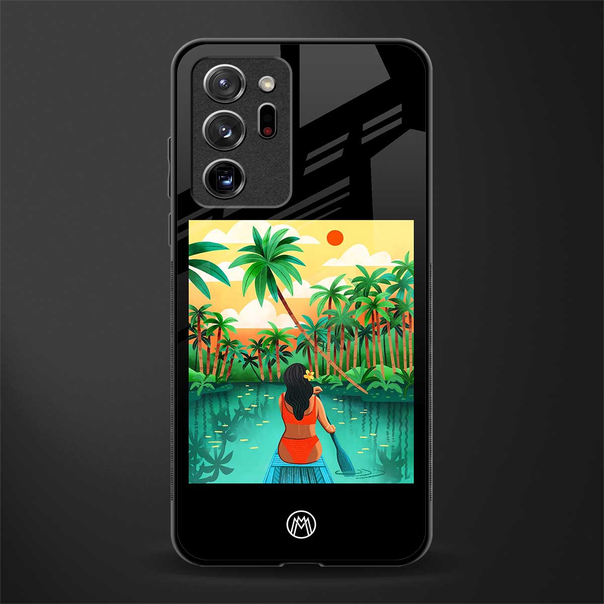 tropical girl glass case for samsung galaxy note 20 ultra 5g image