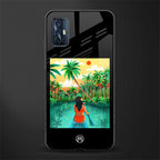 tropical girl glass case for vivo v17 image