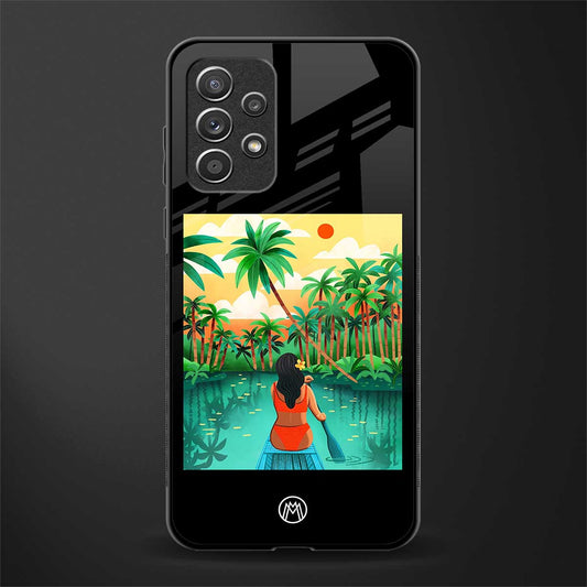 tropical girl glass case for samsung galaxy a72 image