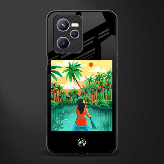 tropical girl glass case for realme c35 image