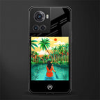 tropical girl back phone cover | glass case for oneplus 10r 5g