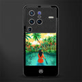 tropical girl glass case for vivo x80 pro 5g image