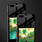 tropical girl glass case for iphone 8 plus image-2
