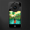 tropical girl back phone cover | glass case for realme 11 pro 5g