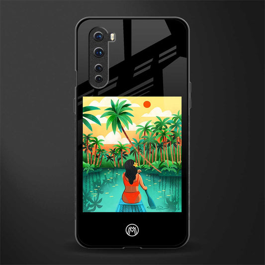 tropical girl glass case for oneplus nord ac2001 image