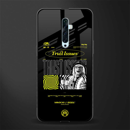 trust issues glass case for oppo reno 2f image