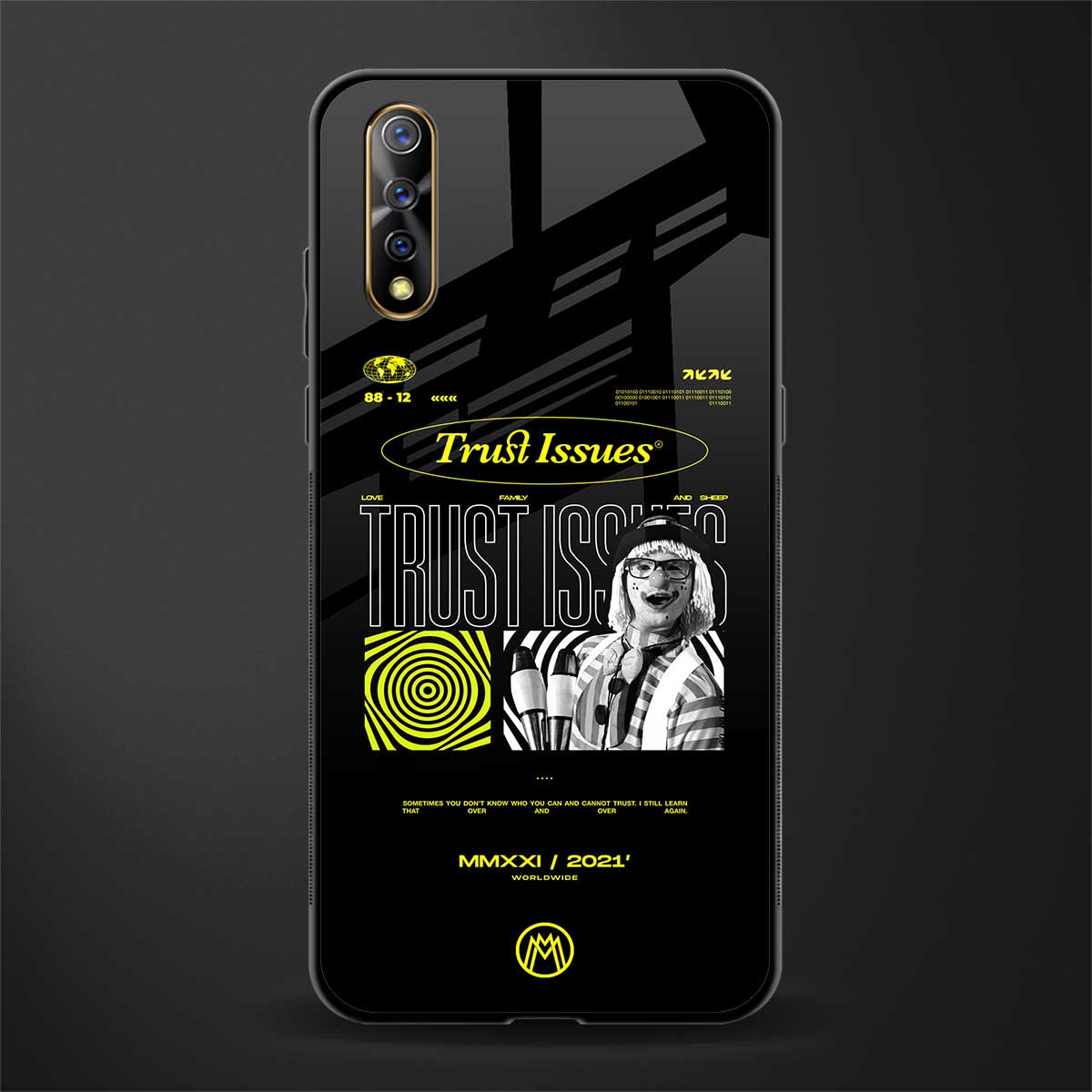 trust issues glass case for vivo z1x image